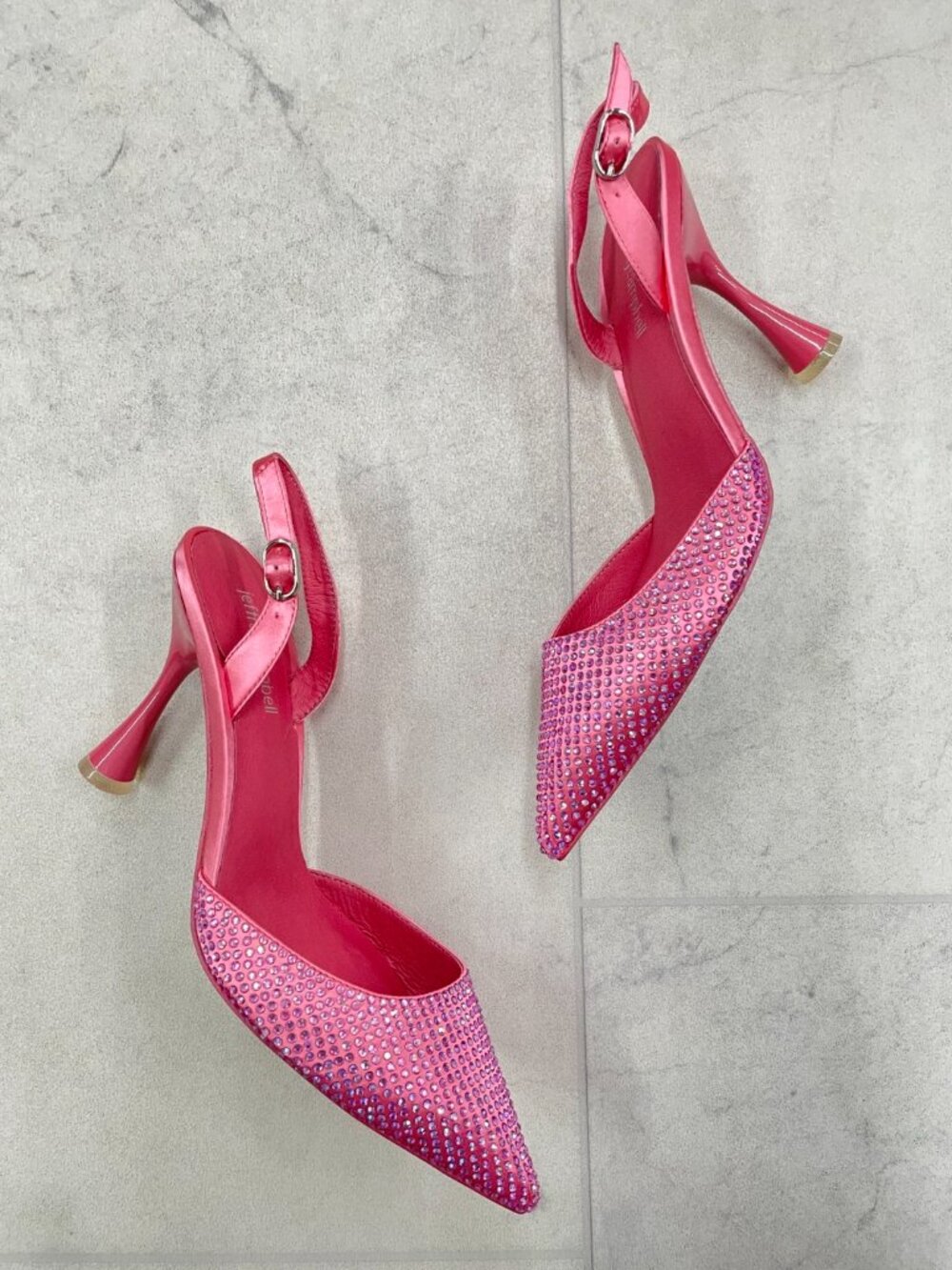 Jeffrey Campbell Zivote Slingback Women's Pump In Pink Combo - Picture 3 of 7